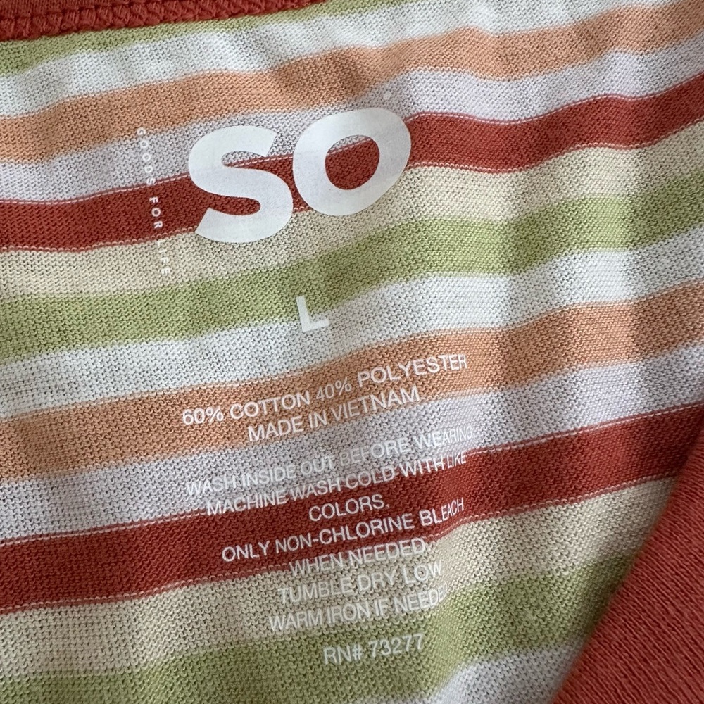 SO Multicolor Striped Tee - Picture 3 of 4